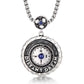 Necklace Pendant 925 Sterling Silver Lapis Lazuli Compass Luxury Fine Jewellery Woman Man 2025 St Valentine Day Love Gift P41