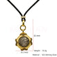 MuShan Luxury Brand Ancient Greek Sheep Horn Emperor Coin Necklace 18k Gold Plated 925 Sterling Silver Pendant Necklaces Jewelry