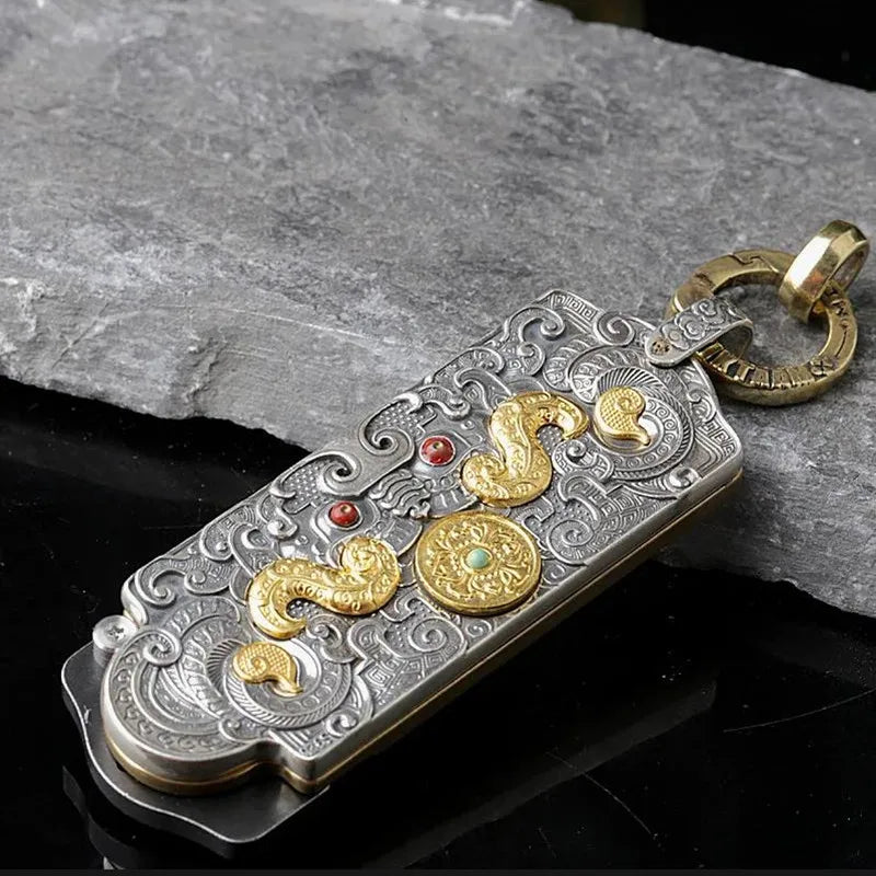 2025 Trend Necklace Pendant Real Sterling Silver 925 Creative Eagle Knife Luxury High Quality Jewelry Man Necklace Woman New P11