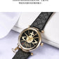 Vivienne Westwood Saturn Pendant Fashionable Exquisite Black Leather Strap Ladies' Watch