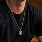 Necklace Pendant 925 Sterling Silver Lapis Lazuli Compass Luxury Fine Jewellery Woman Man 2025 St Valentine Day Love Gift P41
