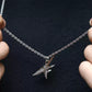 Necklace Pendant Real 925 Sterling Silver Feather Wings Music Guitar Luxury Brand Fine Jewellery Woman Man 2025 Love Gift P79