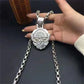 Hand-made/ China Tibetan Silver Ethnic Style Lion Necklace Pendant Fashion Personalized Men and Women Amulet Gift
