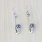Hip hop Personality Korean Street Sterling Silver Pins Crown Earrings Female Retro Exaggerated Thai Silver Long Earrings Origina