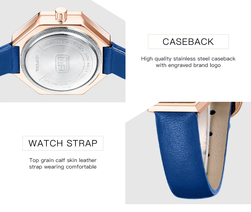 MINI FOCUS 0304 Brand Fashion Women Quartz Watch Luxury Leather Strap Waterproof Casual Girls Wristwatch Elegant Ladies Watches