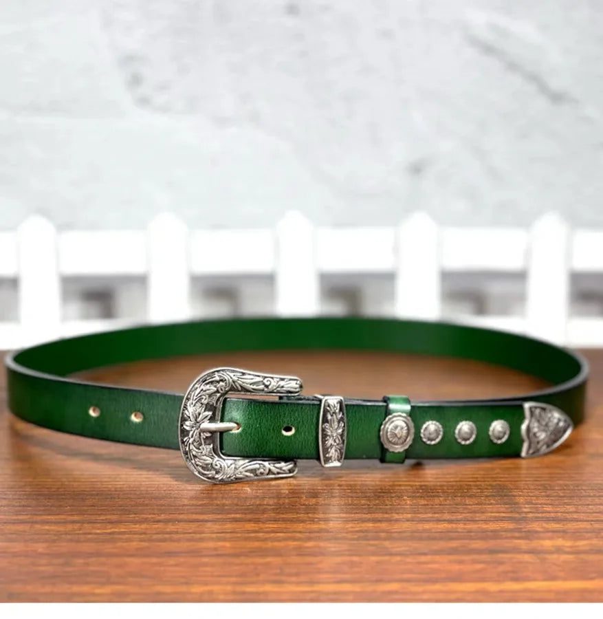 Women Leather Belt Fashion Belt Women Europe and the retro style Belt Female Brand Waistband Vintage belt 2.8cm