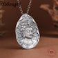 new 990 Silver Retro Wisdom Manjusri Buddha Pendant Lucky Talisman for Men and Women