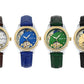 Ladies Flywheel double hollowed luxury fashion casual luminous leather watch with automatic mechanical waterproof wristwatch