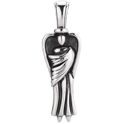 Necklace Pendant Pure Money 925 Sterling Silver Retro Angel Luxury Brand Fine Jewelry Women Men 2024 New In Christmas Gift P16