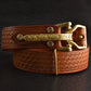 Cavalry genuine copper buckle belt, hand strap Cavalry men's casual pants belt 100% cowhide genuine leather men's denim belt