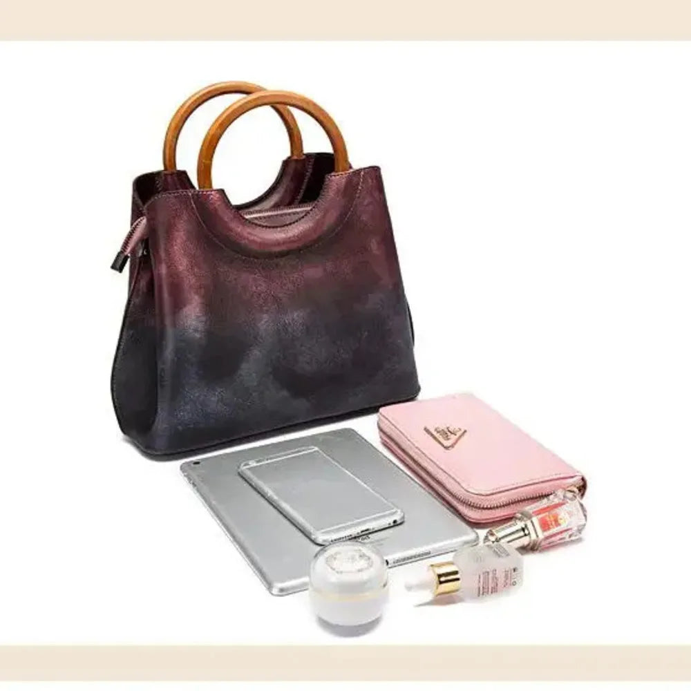 MOTAORA 2025 New Retro Handmade Genuine Leather Shoulder & Crossbody Bags Leisure Women Handbags Casual Tote Messenger Bag