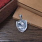 New S999 Sterling Silver Personality Retro Domineering Hip-hop Lion Tiger Head Eagle Faucet Shield Pendant Man.
