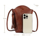 MOTAORA New Small Cowhide Women Shoulder Bag Casual Tassel Bucket Handbag Mini Genuine Leather Mobile Phone Crossbody Bag Purse