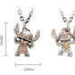 BOCAI Original S925 Sterling Silver Stitch Star Baby, cute Cartoon Pendant for Men and Women Couple Sweater Chain Birthday Gift