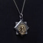 Skeleton Starlight Skull Pendant 925 Silver Fidget Spinner Retro Men's Original Design Silver Jewelry