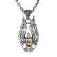 Necklace Pendant Real 925 Sterling Silver Indian Eagle Feathers Luxury Brand Jewelry Woman Man 2025 Envíos Gratis Love Gift P33