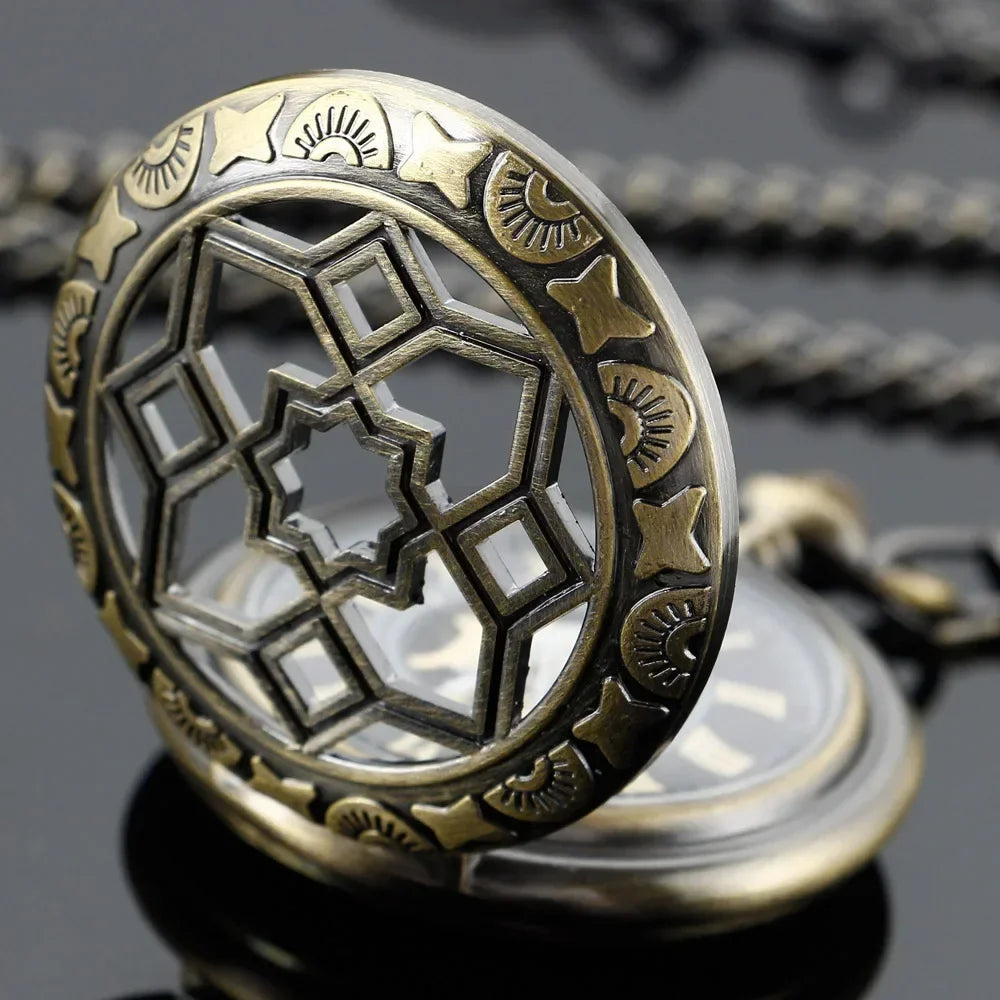 Antique Mechanical Pocket Watch Men Luxury Brand Necklace Pocket & Fob Watches Chain Male Clock PJX1631