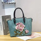 MOTAORA 2025 New Chinese Style Women's Leather Shoulder Bag | Embroidery Flower Handbag