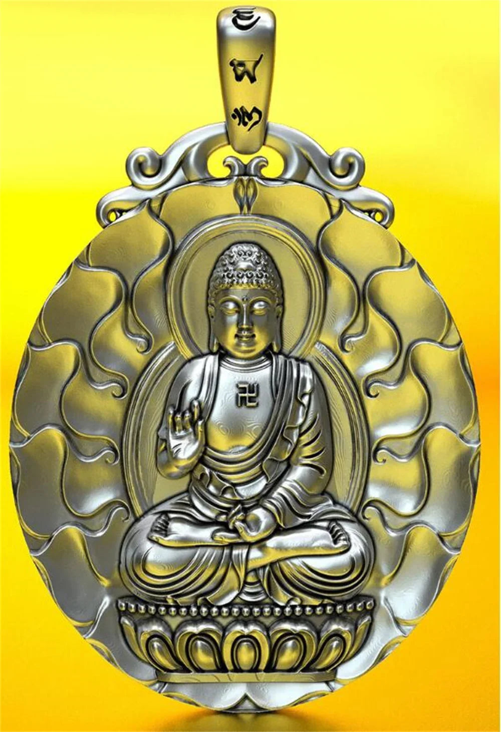 BOCAI S999 Sterling Silver Charms Pendants for Women Men New Fashion Eight Guardian God Zodiac Buddha Amulet Jewelry Wholesale