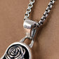 Genuine BOCAI S925 Sterling Silver Pendants for Women Men New Fashion Relief Rose Goddess Punk Vintage Jewelry Wholesale