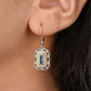 Newshe Solid 925 Sterling Silver K Gold Dangle Drop Earrings for Women Sapphire White AAAAA CZ Vintage Jewelry JE1581