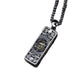 BOCAI NEW S925 Sterling Silver Retro Personality Yellow God Of Wealth Harmonica Pendant