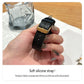 Guou Women Quartz Watch Luxury Clock Fashion Vintage Orologio Retro Classic Black Gold Square Reloj Ladies Leather Wrist Watches