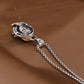 Genuine BOCAI S925 Sterling Silver Pendants for Women Men New Fashion Relief Rose Goddess Punk Vintage Jewelry Wholesale