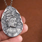 new 990 Silver Retro Wisdom Manjusri Buddha Pendant Lucky Talisman for Men and Women