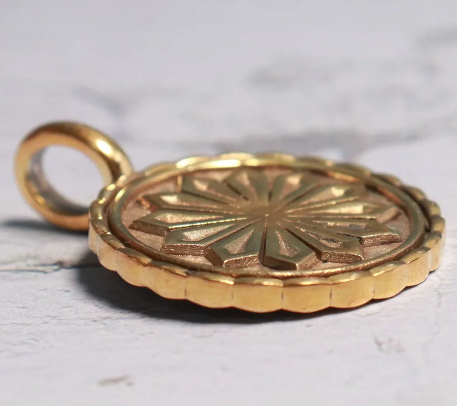 15g Yezidi Lalish Peacock Angel Art Relief Pendant Customized 925 SOLID STERLING Silver High Trendy