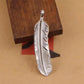 Pendant 100% Sterling Silver 925 Natural Topaz Feather Luxury Jewellery Woman Man 2025 New In Trend Vintage Necklace Pendant P2