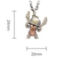 BOCAI Original S925 Sterling Silver Stitch Star Baby, cute Cartoon Pendant for Men and Women Couple Sweater Chain Birthday Gift