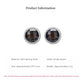 S925 Sterling Silver Studs Earring for Women Retro Edging Tangent Plane Smoky Quartz Ear Studs Fashion Classic Jewelry Wholesale