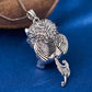 S925 Sterling Silver Pendant for Women Men Retro Wealth Mascot Pixiu Inlaid Rock Crystal Balls Charm Fashion Jewelry Wholesale