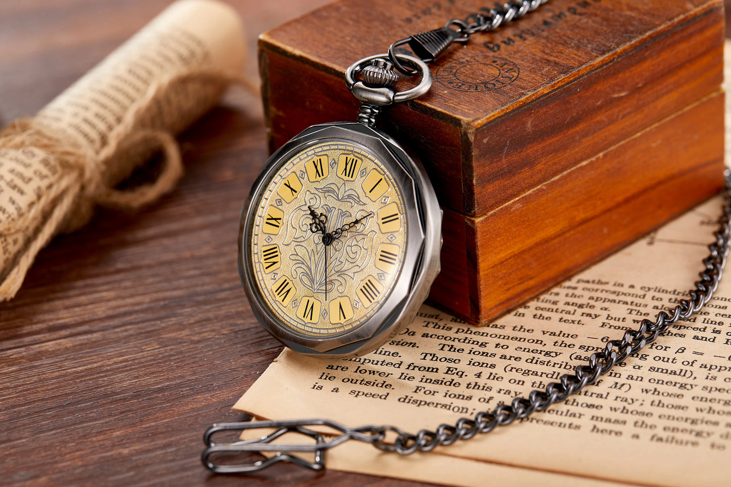 Antique Silver London Pocket & Fob Watches Hand Wind Skeleton Men Women Mechanical Pocket Watch With Pendant Chain Necklace