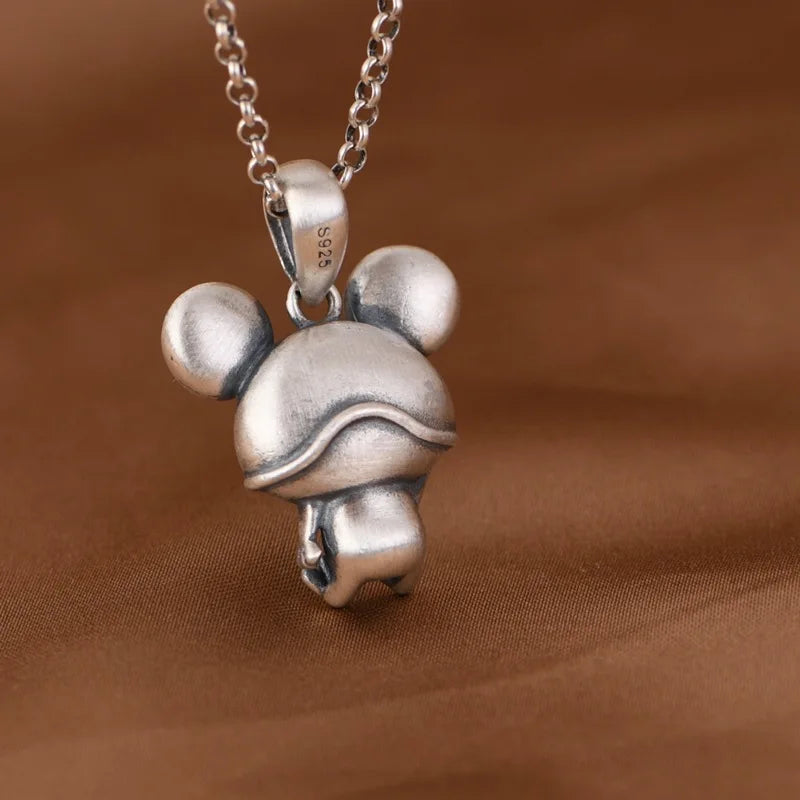 S925 Silver Charm Pendant Retro Personality Cute Big Eyes Frog Pendant Women's Fashion Creative Jewelry