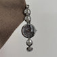 Luxury Antique Ladies Bracelet Round Metal Textured Quartz Watch Stainless Steel Waterproof Women's Watch
