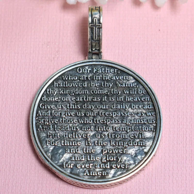 16g Jesus Christ The Last Supper Prayer Leonardo Pendant Religious Art Relief Customized 925 SOLID STERLING Silver High Trendy