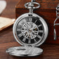 Mechanical Pocket Watch Luxury Antique Skeleton Men Steampunk Mechanical Fob Watches Clock Pendant Hand-winding Relogio De Bolso