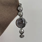Luxury Antique Ladies Bracelet Round Metal Textured Quartz Watch Stainless Steel Waterproof Women's Watch