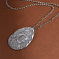 new 990 Silver Retro Wisdom Manjusri Buddha Pendant Lucky Talisman for Men and Women