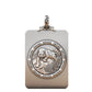 BOCAI S999 Sterling Silver Charms Pendants for Women Men New Fashion Solid Zodiac Tiger Square Punk Jewelry Amulet Wholesale