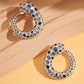 BOEYCJR 925 Silver Zircon Vintage Snake Design Stud Earrings for Women Gift