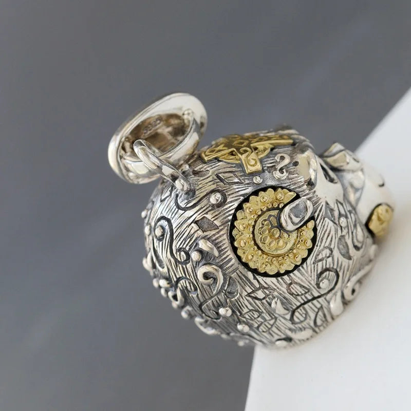 BOCAI New Real S925 Silver Jewelry Gorilla  Ｎon-Ｍainstream Punk  Ｖintage Personality Ｍan Pendant Christmas Gift