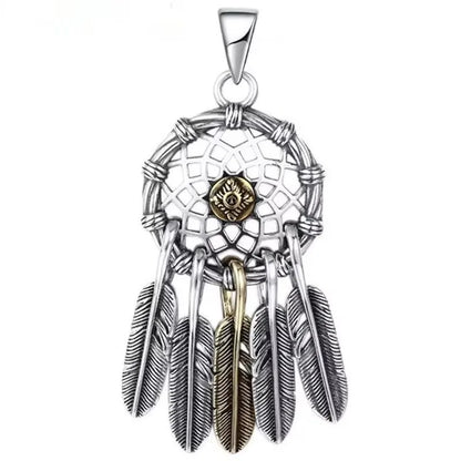 Necklace Pendant Real Sterling Silver 925 Indian Feather Luxury High Quality Jewelry 2025 Trend Man Necklace Woman New In P16