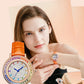 Women Fashion Quartz Watch Light Luxury Brand All Sky Star Leather Strap Diamond Jewelry Crystal Ladies Wristwatches Gift