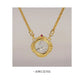 Retro Sterling Silver Necklace For Women's 925 Silver Electroplated 18K Gold Lion Red Treasure Ancient Coin Necklace