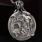 Man Women Necklace Pendant Real 925 Sterling Silver Holy Grail Knight Mechanism Coin Luxury Designer Fine Jewelry 2024 New In P7