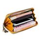 MOTAORA Women's Leather Wallet Handmade Cowhide Clutch Purse Long Zipper Card Holder Retro Painting First Layer Genuine bag