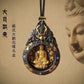 Blessing Yellow Jambhala Tathagata Avalokitesvara Necklace For Men Jewelry Ethnic Style Relief Roc Box Buddha Pendant Women Gift